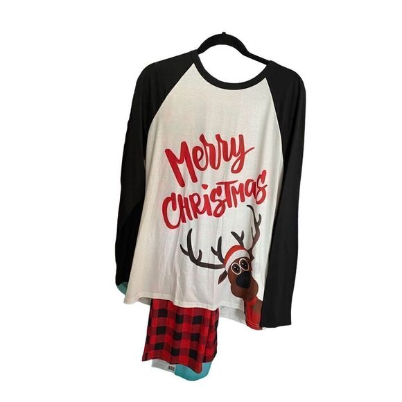 Patpat women’s holiday Christmas, buffalo check, pajama set size large - Picture 2 of 4